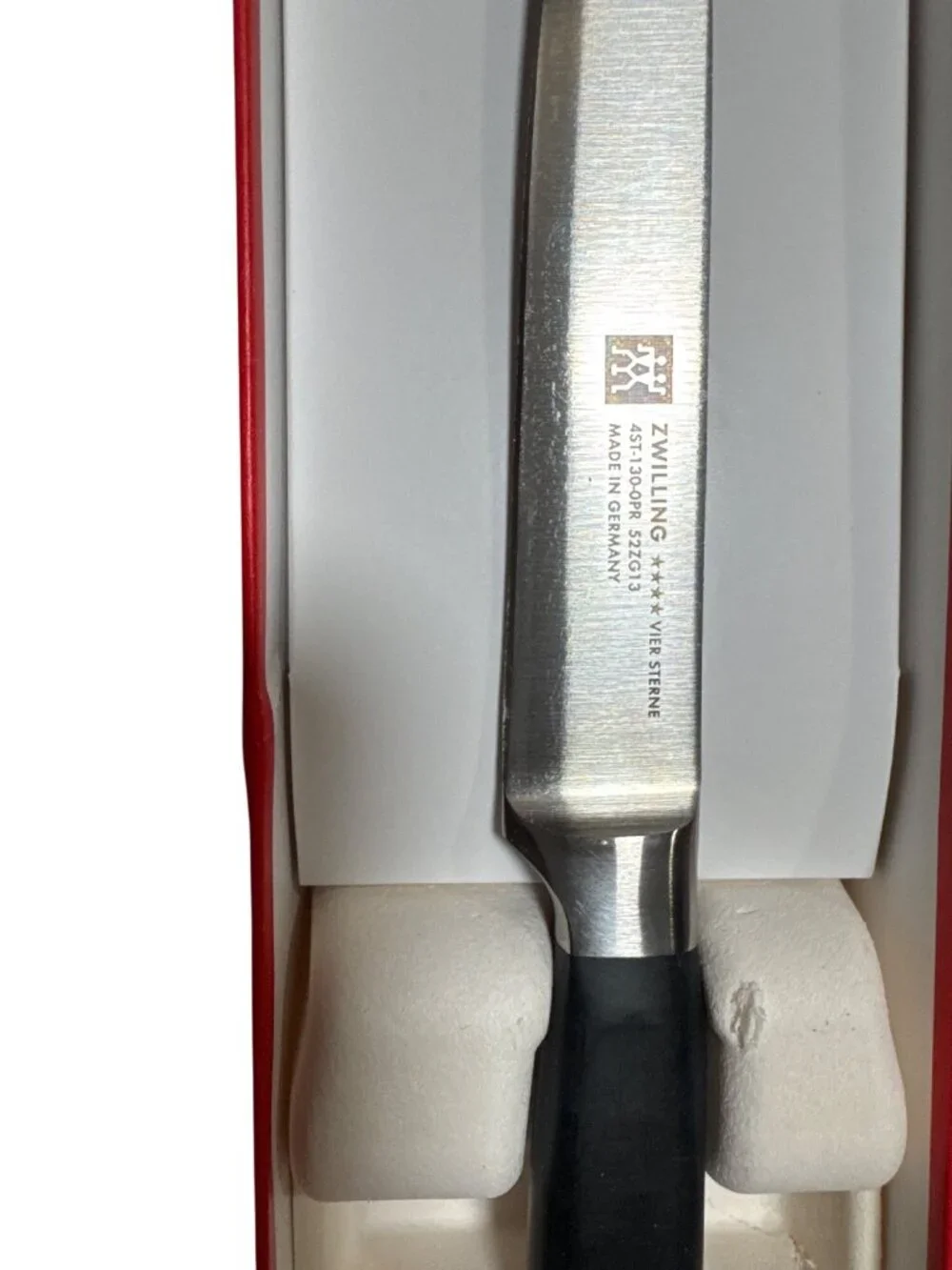 NWB ZWILLING Four Star 5-inch Utility Knife Black